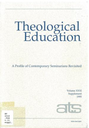 Ecumenical Formation: A Methodology for a Pluralistic Age The Case of the Ecumenical Institute at Bossey (pdf)