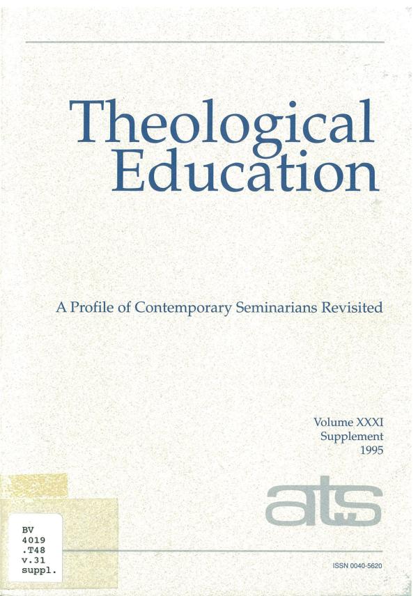 Ecumenical Formation: A Methodology for a Pluralistic Age The Case of the Ecumenical Institute at Bossey (pdf)