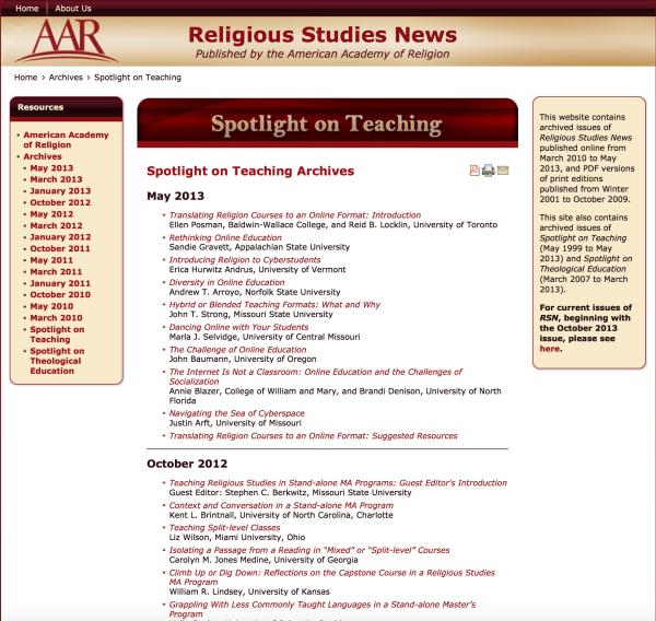 Distinctive, Not Disposable: Religious Studies in American Public Higher Education in the Twenty-first Century