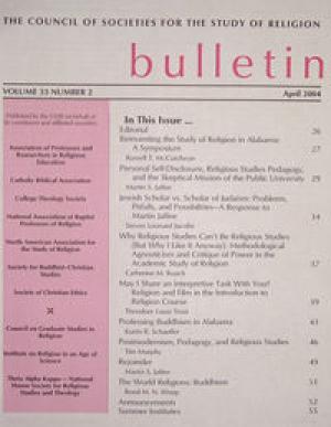 Reinventing the Study of Religion in Alabama: A Symposium