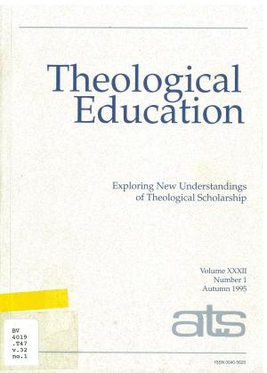 Exploring New Understandings of Theological Scholarship (pdf)