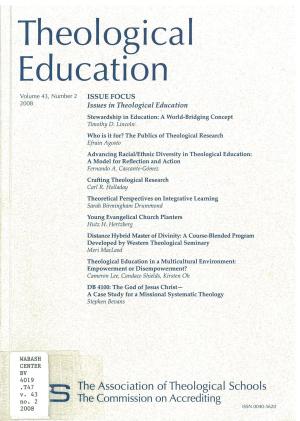 Issues in Theological Education—2008 (pdf)