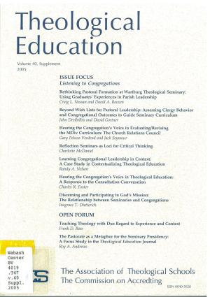 Listening to Congregations (pdf)