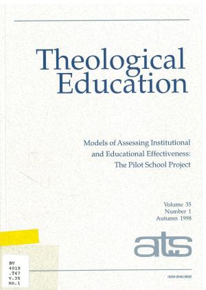 Models of Assessing Institutional and Educational Effectiveness: The Pilot School Project (pdf)