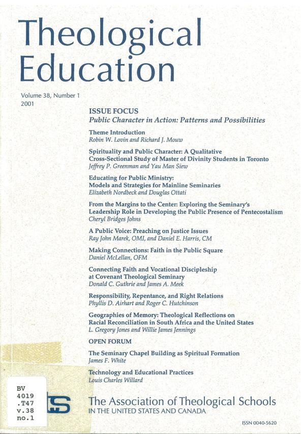 Public Character in Action: Patterns and Possibilities (pdf)