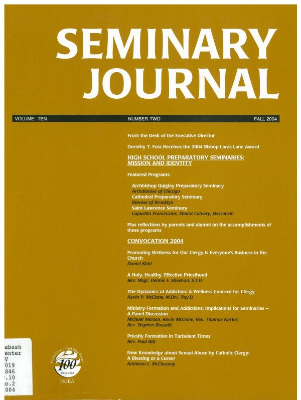 Seminary Journal vol. 10, no. 2, 2004
