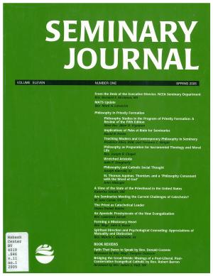 Seminary Journal vol. 11, no. 1, 2005