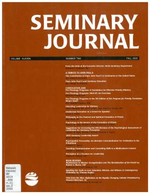 Seminary Journal vol. 11, no. 2, 2005