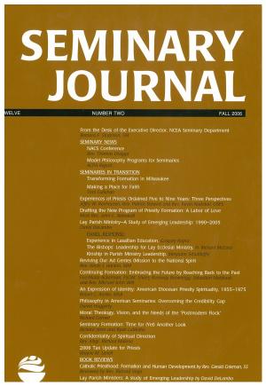 Seminary Journal vol. 12, no. 2, 2006