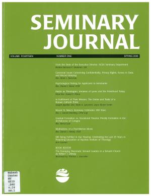 Seminary Journal vol. 14, no. 1, 2008