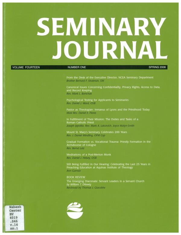 Seminary Journal vol. 14, no. 1, 2008