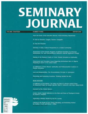 Seminary Journal vol. 14, no. 3, 2008
