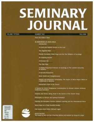 Seminary Journal vol. 15, no. 2, 2009