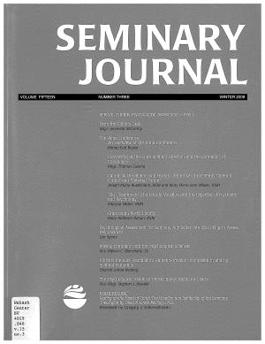 Seminary Journal vol. 15, no. 3, 2009