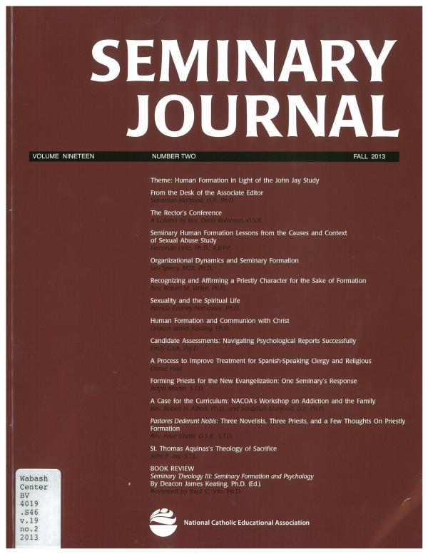 Seminary Journal vol. 19, no 2, 2013