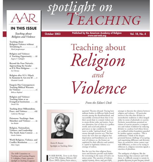 Teaching about Religion and Violence