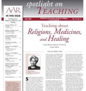 Teaching about Religions, Medicines, and Healing