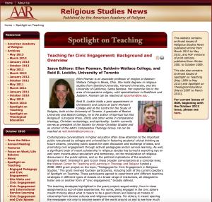 Teaching for Civic Engagement: Background and Overview