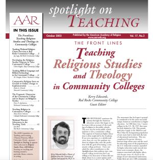 Teaching Religious Studies and Theology in Community Colleges