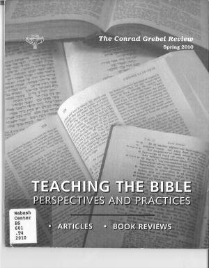 Teaching The Bible: Perspectives and Practices