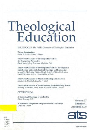 The Public Character of Theological Education (pdf)