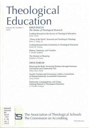 The Status of Theological Research (pdf)