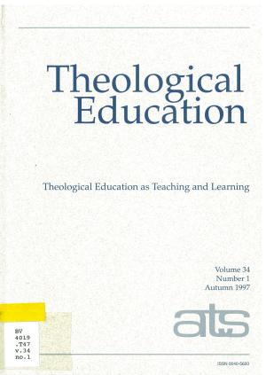 Theological Education as Teaching and Learning (pdf)