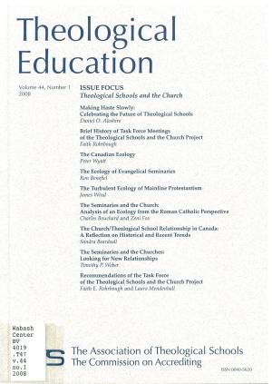 Theological Schools and the Church (pdf)