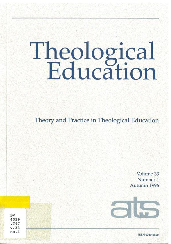 Theory and Practice in Theological Education (pdf)